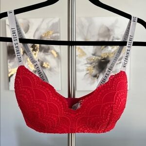 Victoria's Secret Scarlet Lace Bra